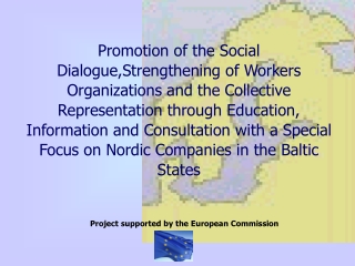 Project supported by the European Commission