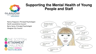 Supporting the Mental Health of Young People and Staff