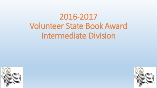 2016-2017 Volunteer State Book Award Intermediate Division