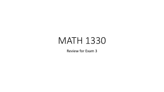 MATH 1330