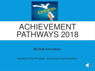 Achievement pathways 2018