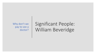 Significant People: William Beveridge