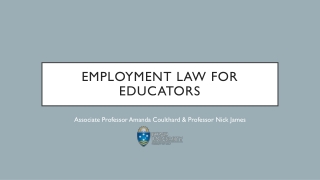 Employment Law for Educators