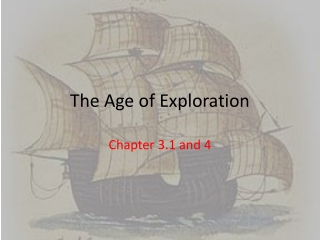 The Age of Exploration