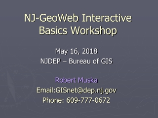 NJ- GeoWeb Interactive Basics Workshop