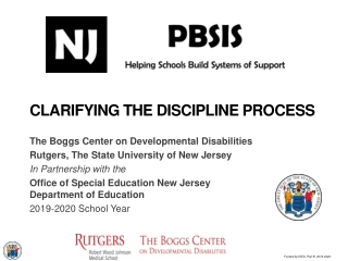 Clarifying the discipline process