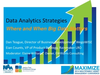 Data Analytics Strategies