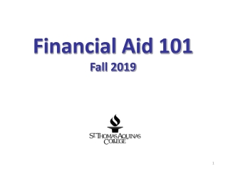 Financial Aid 101 Fall 2019