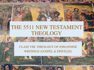 The 5511 new testament theology