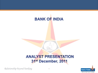 ANALYST PRESENTATION 31 st December, 2011