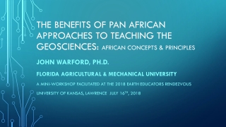 John warford , ph.d. Florida agricultural &amp; mechanical university