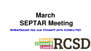 March SEPTAR Meeting