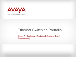 Ethernet Switching Portfolio