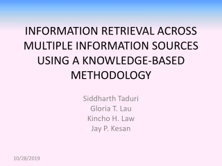 Information Retrieval Across Multiple Information Sources using a Knowledge-Based Methodology