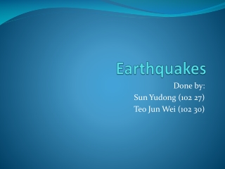 Earthquakes