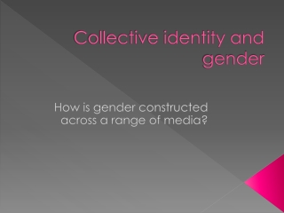 Collective identity and gender