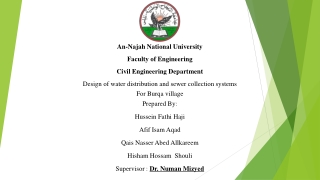 An- Najah National University Faculty of Engineering Civil Engineering Department