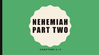Nehemiah Part two