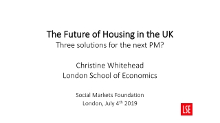 The Future of Housing in the UK