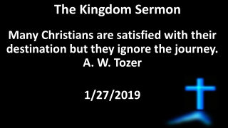 The Kingdom Sermon