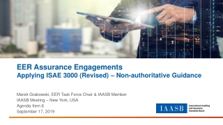 EER Assurance Engagements Applying ISAE 3000 (Revised) – Non-authoritative Guidance