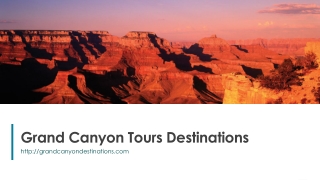 Grand Canyon Tours Destinations