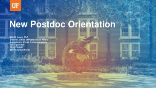 New Postdoc Orientation