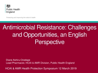 HCAI & AMR Health Protection Symposium 12 March 2019