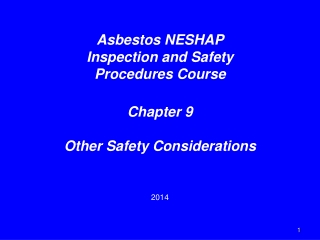 Asbestos NESHAP Inspection and Safety Procedures Course