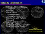 Satellite Information