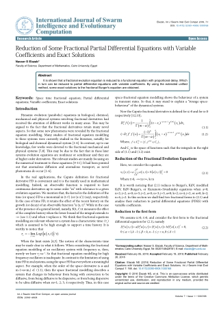 Reduction of Some Fractional Partial Differential Equations with Variable Coefficients and Exact Sol