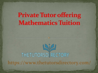 Private tutor London
