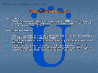 TALENTO HUMANO