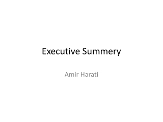 Executive Summery