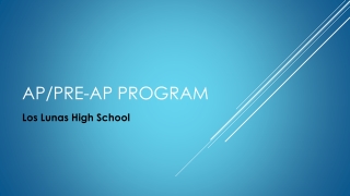 AP/Pre-AP Program