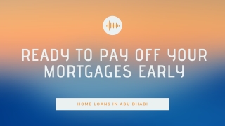 Best Home Loans in Abu Dhabi