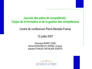 La formation, troisième pilier des pôles de compétitivité