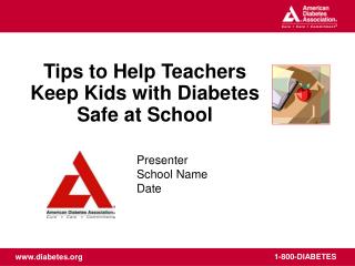 Tips to Help Teachers Keep Kids with Diabetes Safe at School