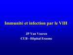 Immunit et infection par le VIH