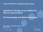 From Pay Reform to System Improvement