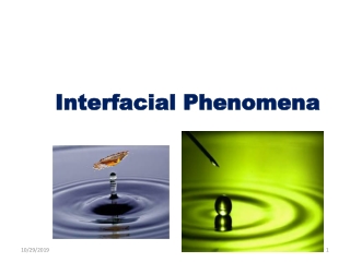 Interfacial Phenomena