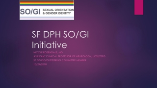 SF DPH SO/GI Initiative