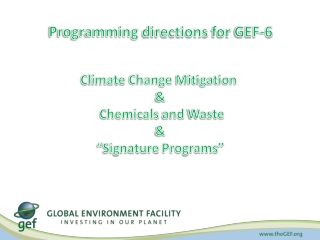 Programming directions for GEF-6