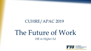 CUHRE/APAC 2019