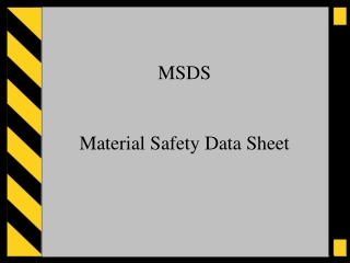 MSDS Material Safety Data Sheet