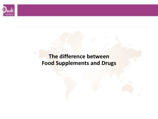 The difference between Food Supplements and Drugs