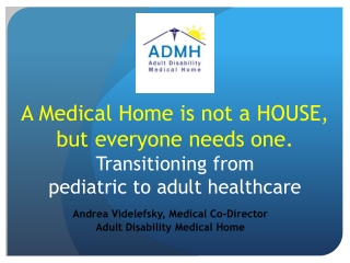 Andrea Videlefsky, Medical Co-Director Adult Disability Medical Home