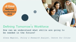 Defining Tomorrow’s Workforce