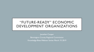 “Future-ready” economic development organizations