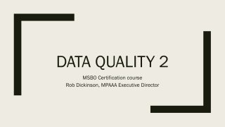 Data Quality 2